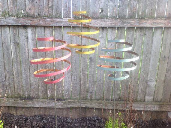 Mega Alternate Spiral Garden Stake Steel Garden