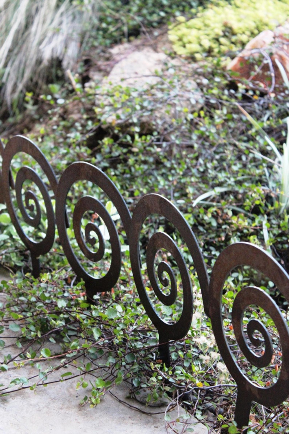 Mega Alternate Spiral Garden Stake Steel Garden