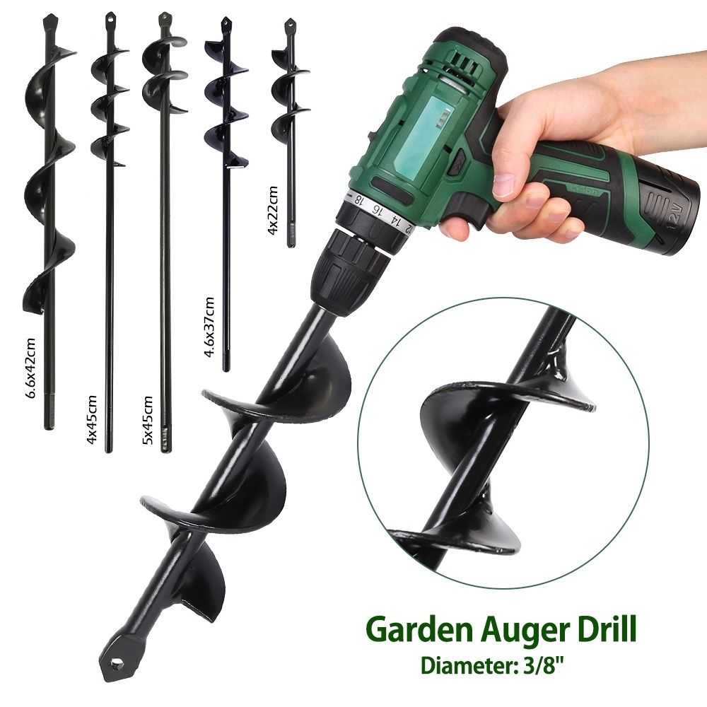 Garden Auger Drill Bit Garden Auger Spiral Drill Bit