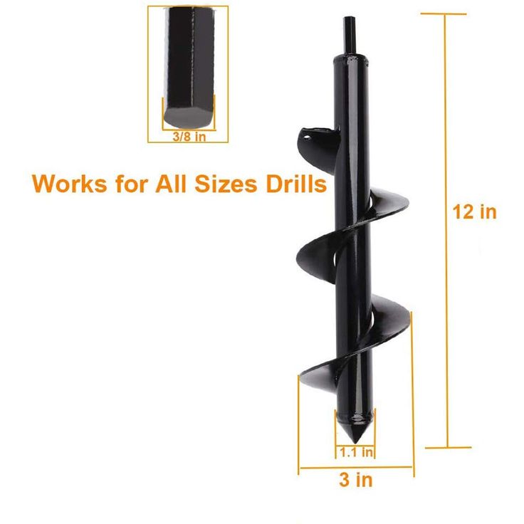 Garden Auger Spiral Drill Bit