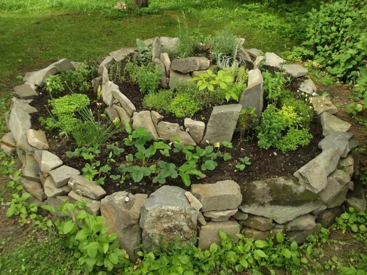 A Spiral Herb Garden