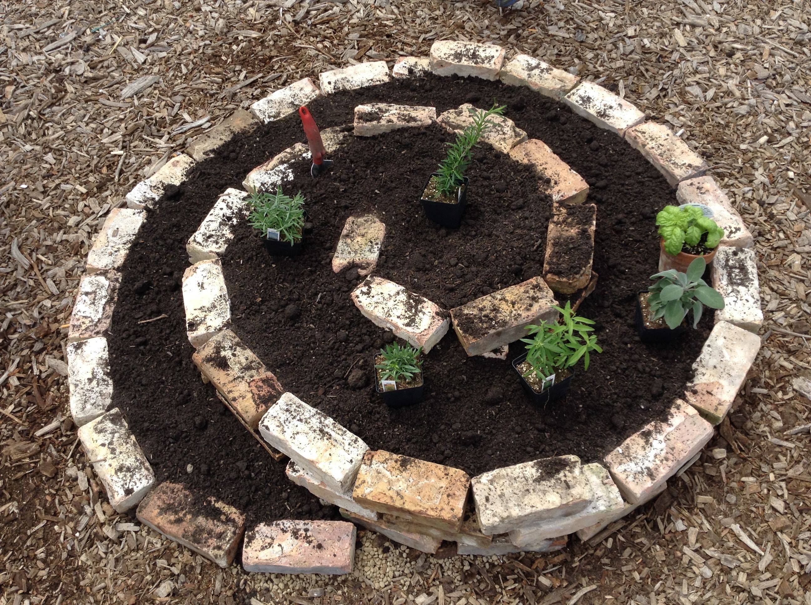 A Spiral Herb Garden Spiral Garden Design