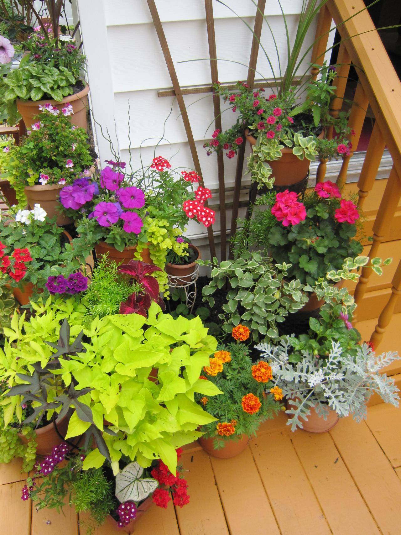 Front Porch Small Flower Gardens