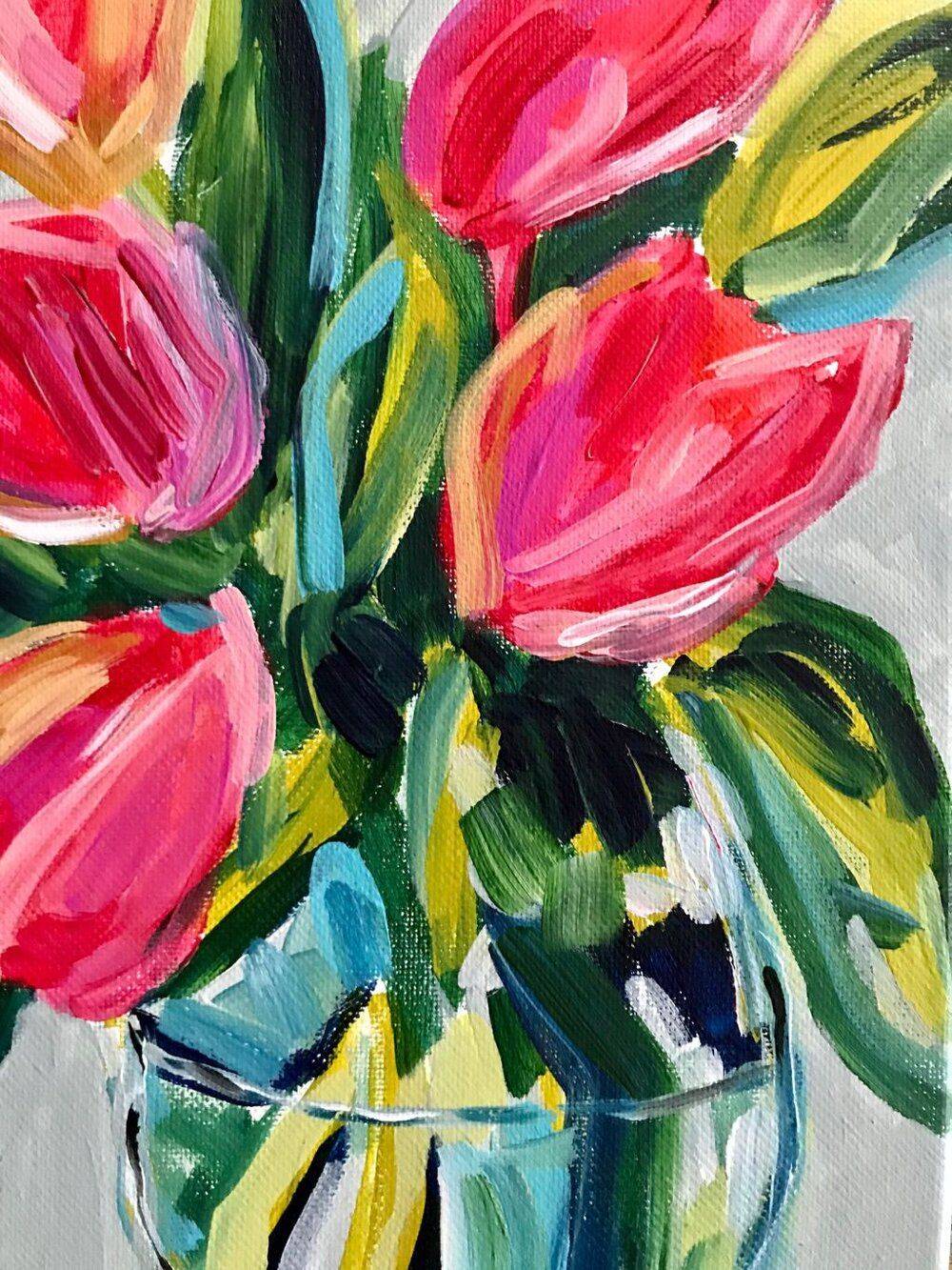 Quick Easy Daisy Flower Garden Painting For Beginners Step By Step