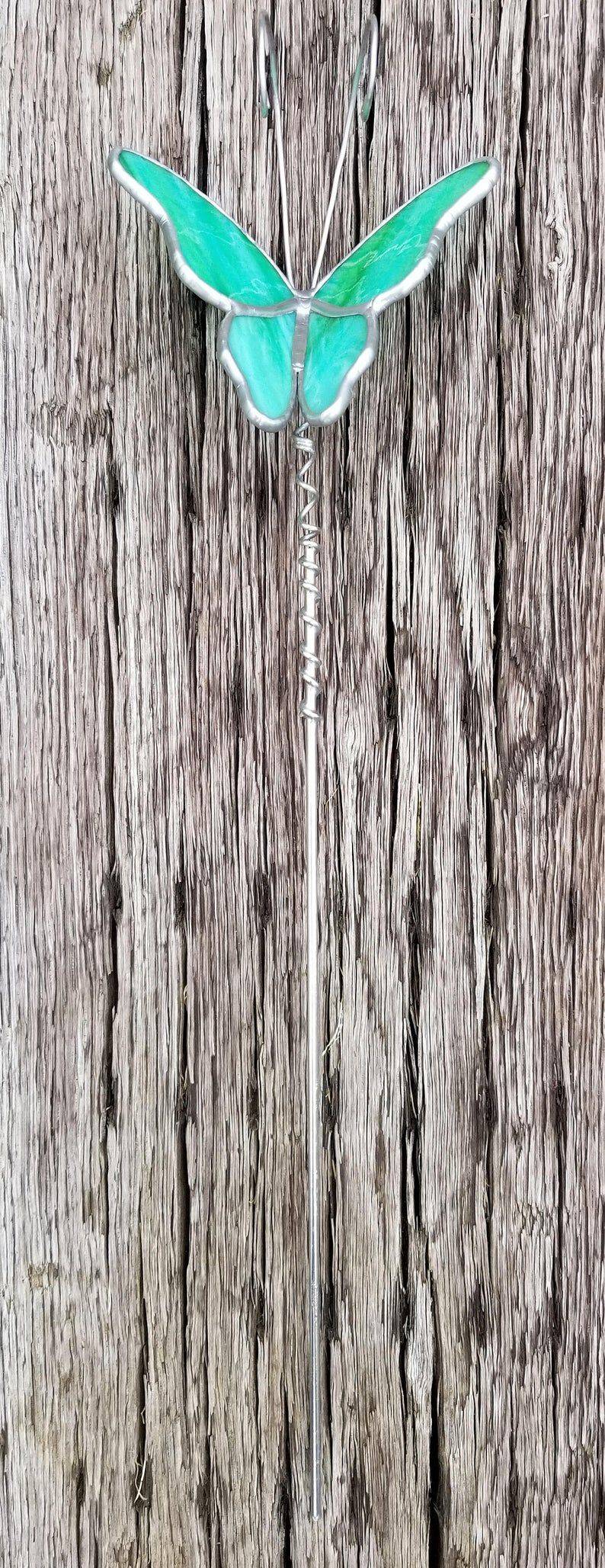 Copper Poppy Seedhead Stakes