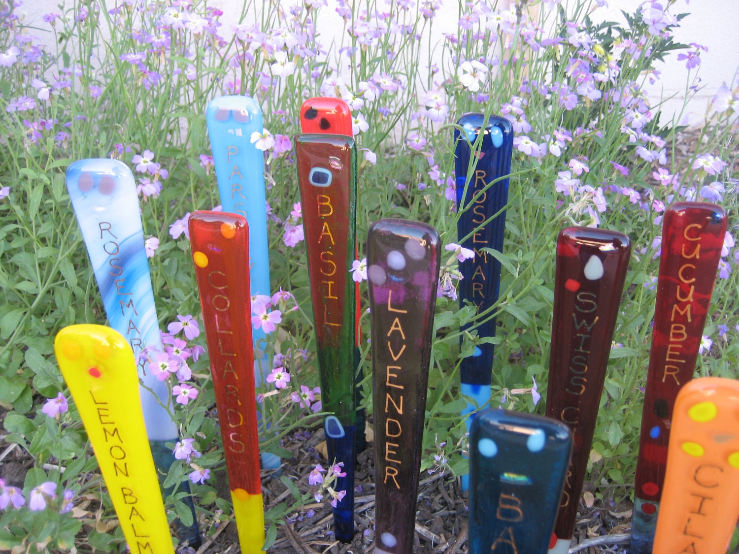 Daylily Metal Garden Stakes