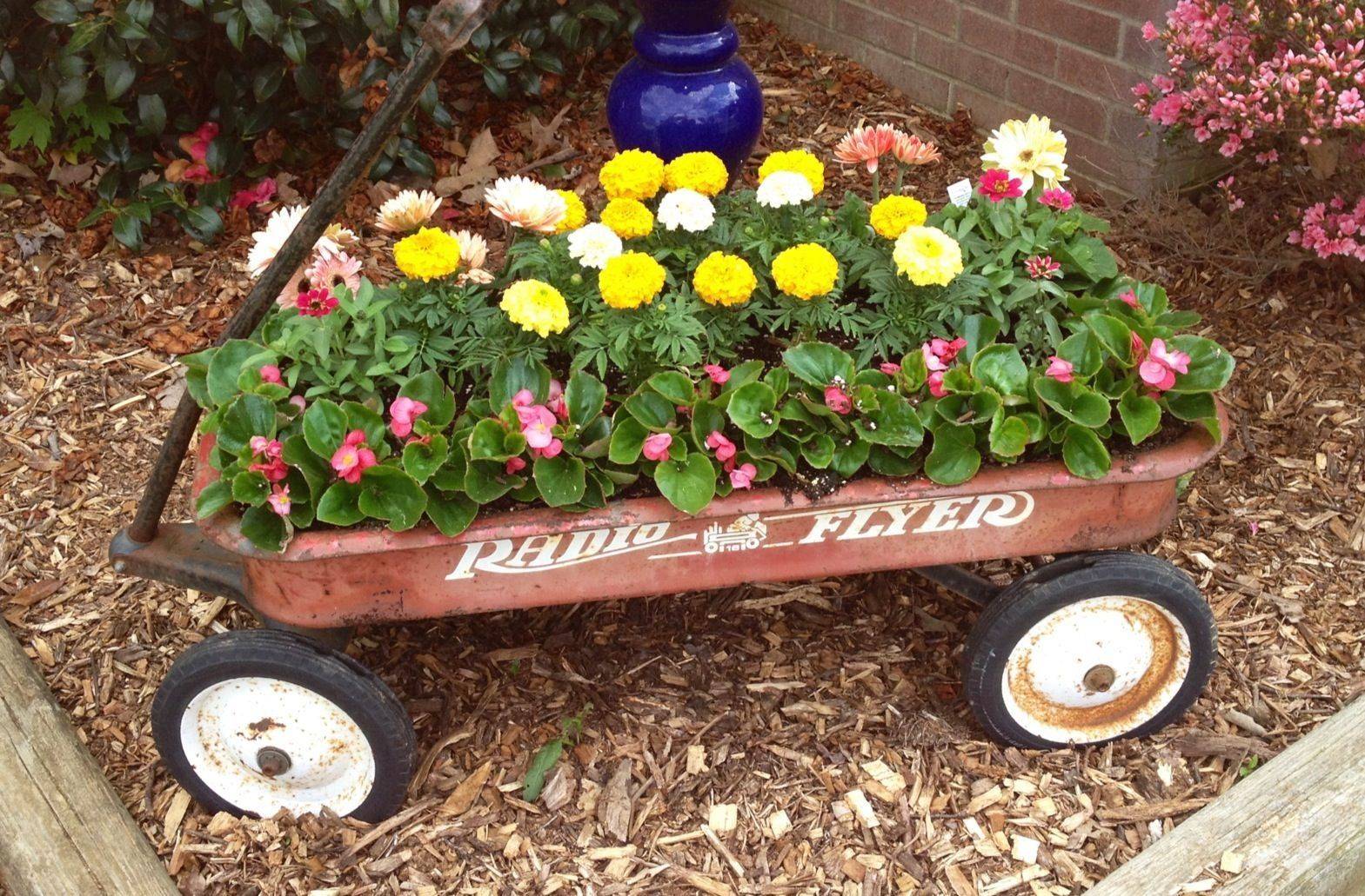 21 Flower Wagon Garden Ideas You Should Check SharonSable