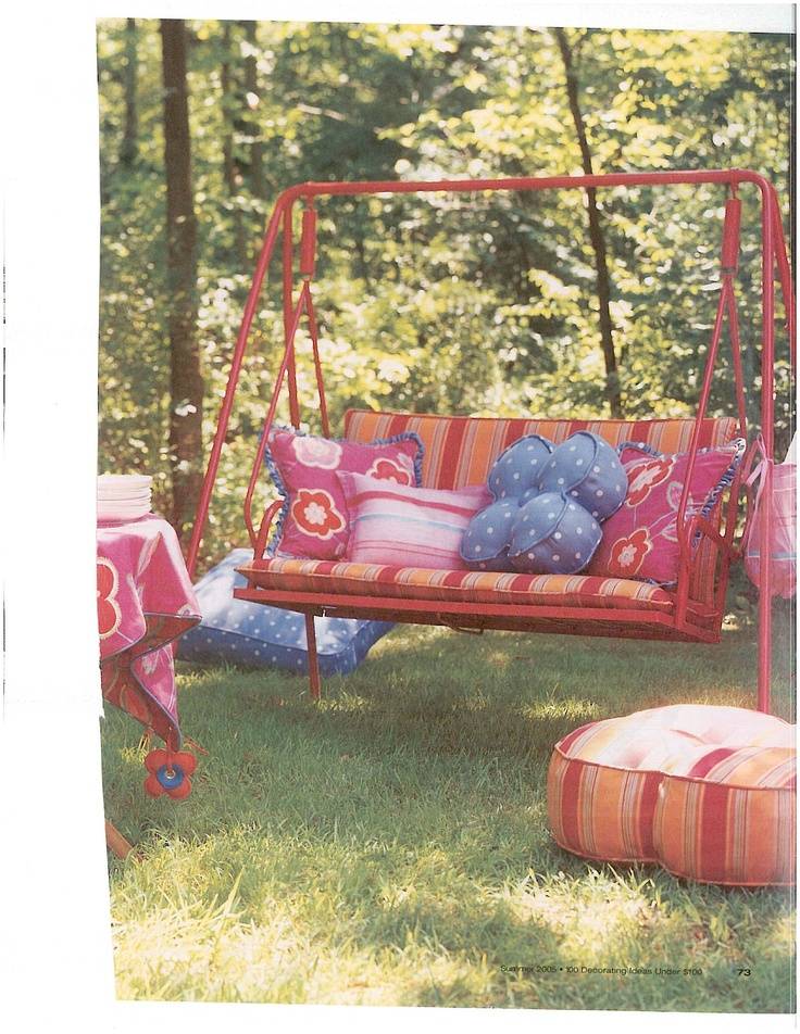Pink Swing Porch Swing