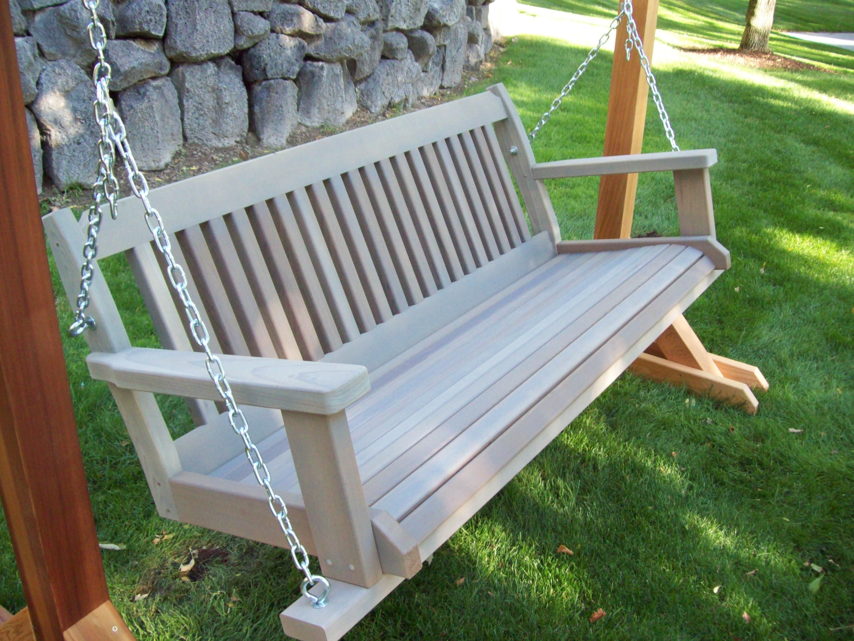Theia Teak Wood Porch Swing