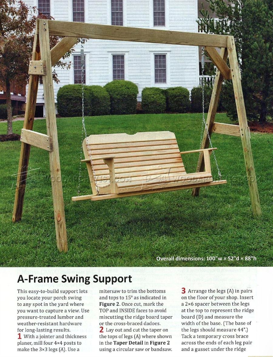 Porch Swing Plans