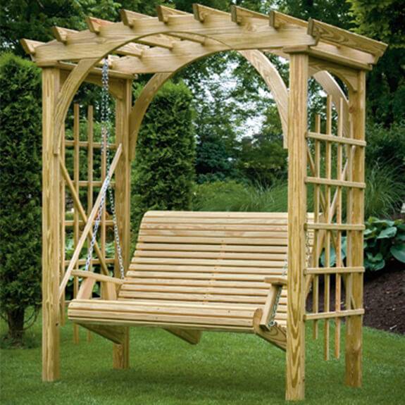 Garden Swing Underneath Arbor Hgtv