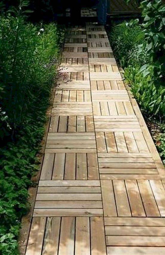Diy Pallet Garden Path Scrap Wood Projects