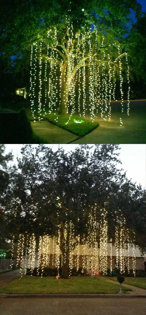 M Led Icicle String Lights Christmas Garden Tree Decoration