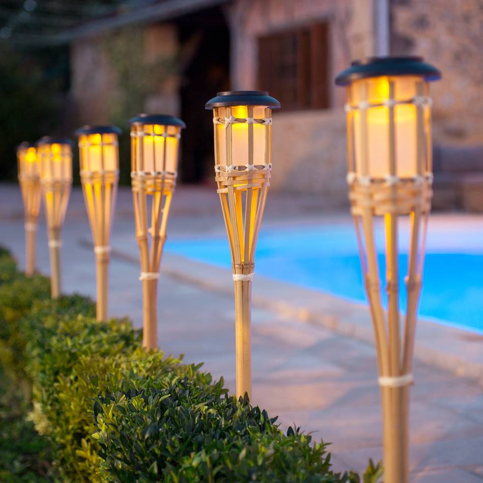 Led Color Changing Solar Stake Lights Outdoor Garden Figurines