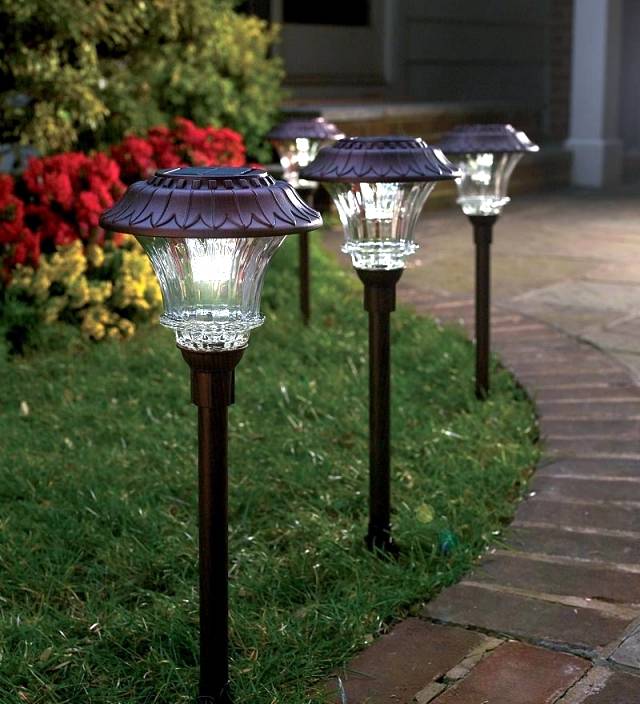 Led Solar Lights Garden Lawn Solar Panel Lamp Christmas Decorations