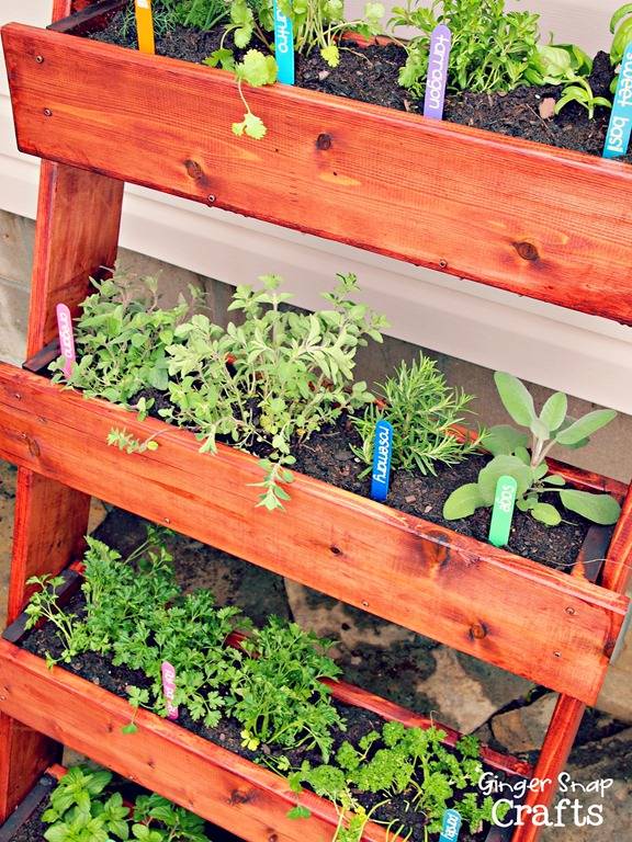Diy Wooden Herb Garden Planters