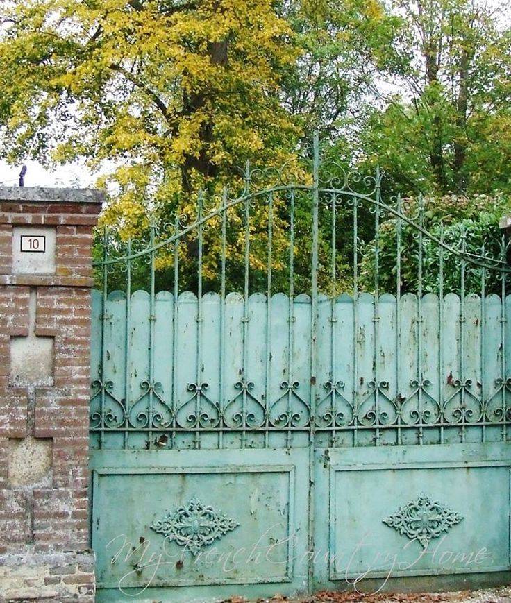 Reclaimed Wood Gate Garden Entry French Garden Traditional