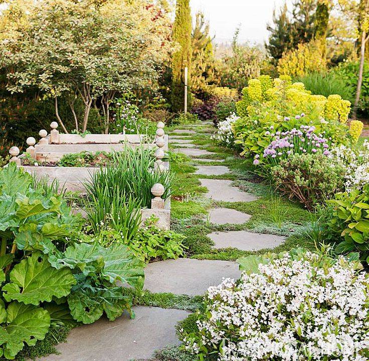 French Country Garden Entrance