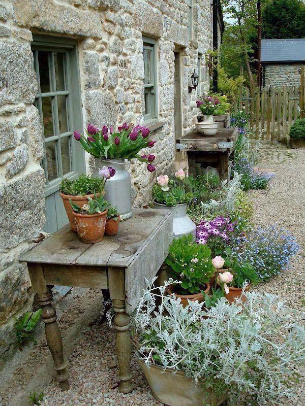 French Country Estate Outdoor Patio