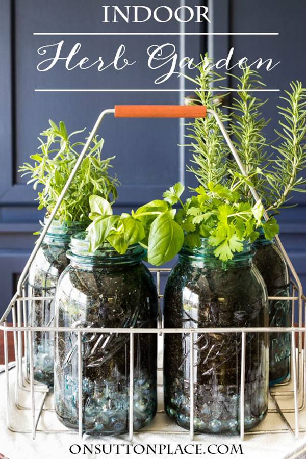 Diy Mason Jar Herb Garden Ideas