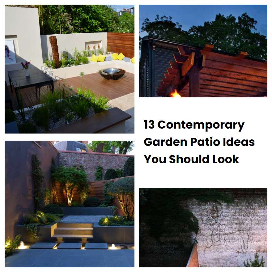 13 Contemporary Garden Patio Ideas You Should Look