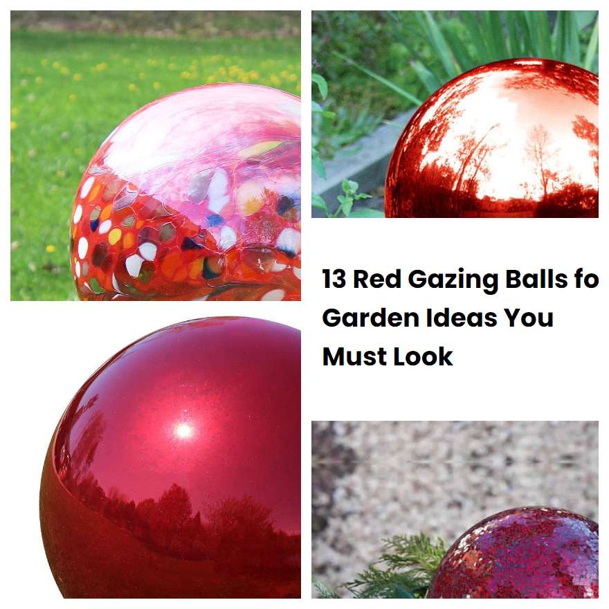 13 Red Gazing Balls for Garden Ideas You Must Look SharonSable