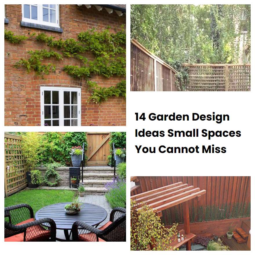 14 Garden Design Ideas Small Spaces You Cannot Miss SharonSable