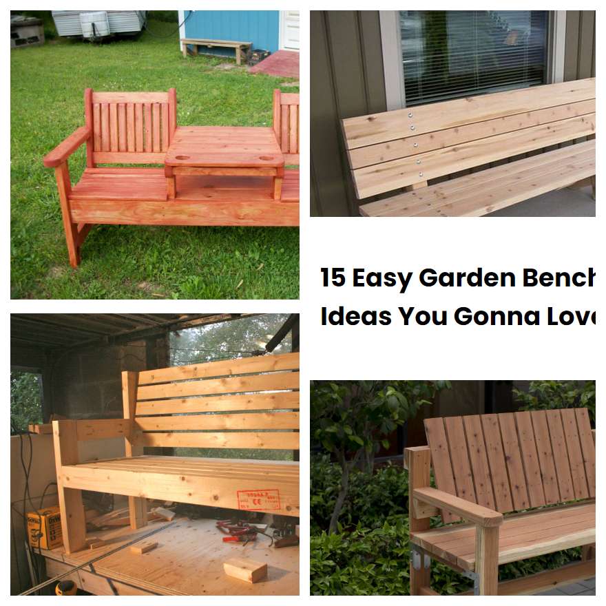 15 Easy Garden Bench Ideas You Gonna Love