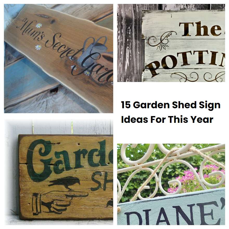 15 Garden Shed Sign Ideas For This Year
