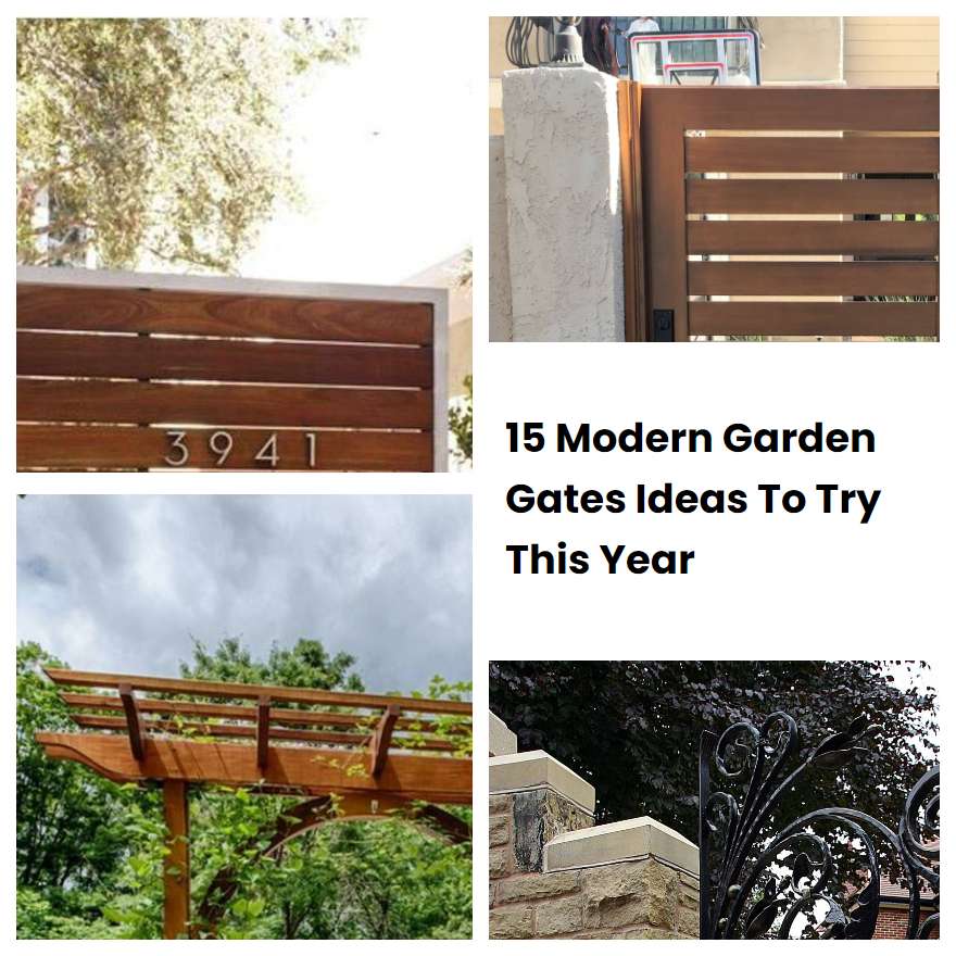 15 Modern Garden Gates Ideas To Try This Year