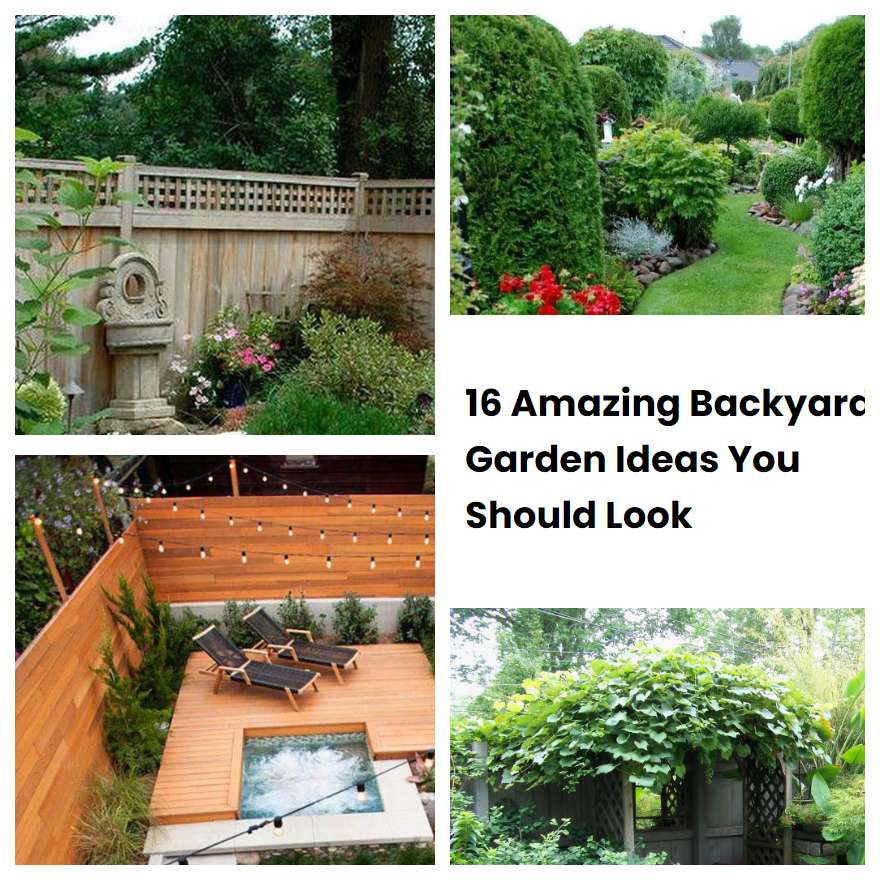 16 Amazing Backyard Garden Ideas You Should Look