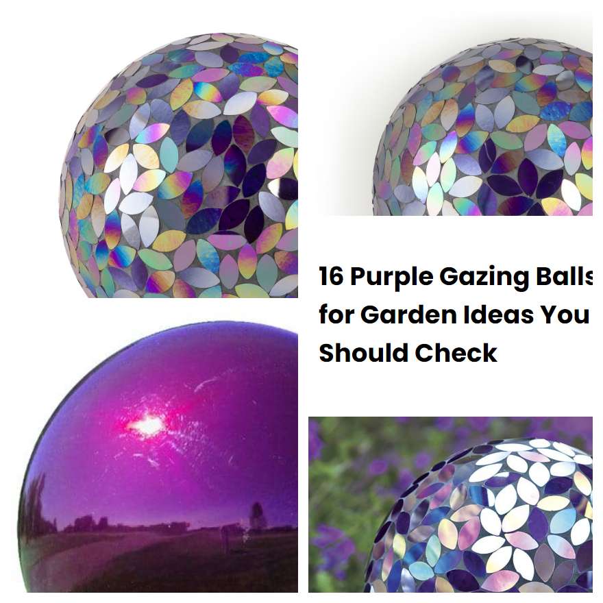 16 Purple Gazing Balls for Garden Ideas You Should Check