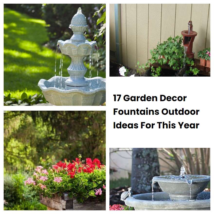 17 Garden Decor Fountains Outdoor Ideas For This Year