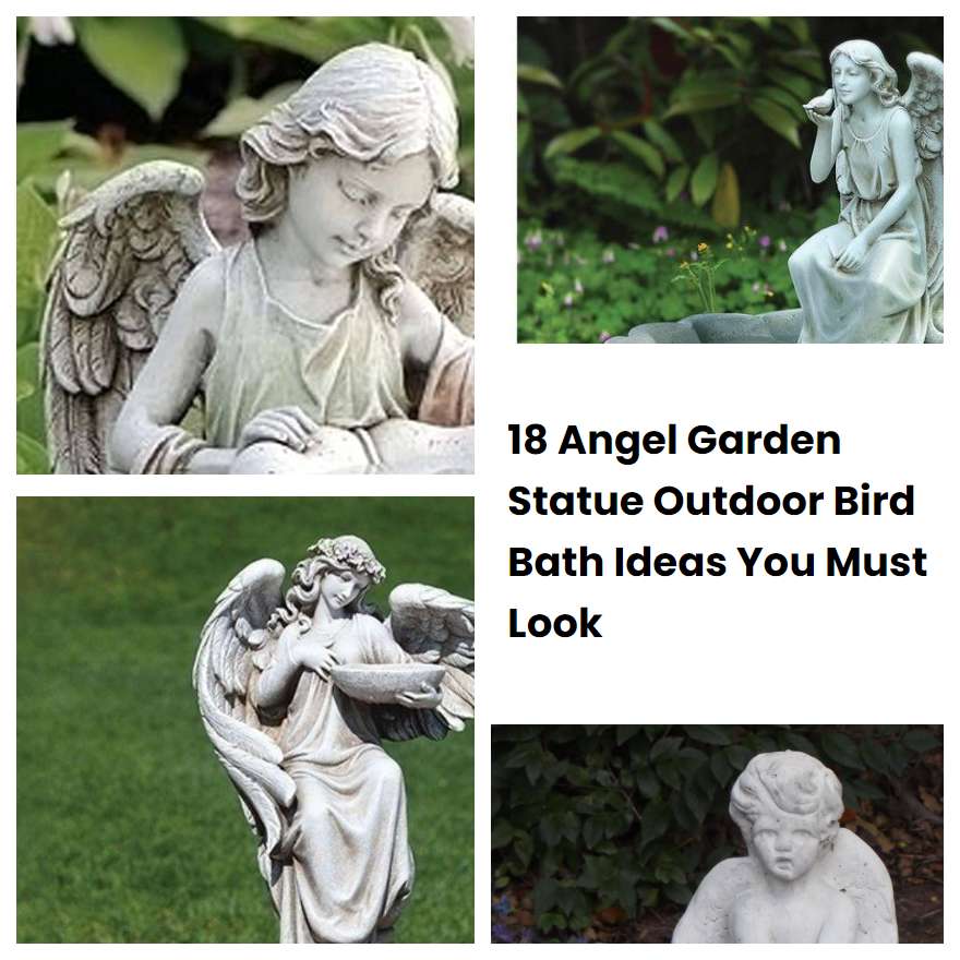 18 Angel Garden Statue Outdoor Bird Bath Ideas You Must Look