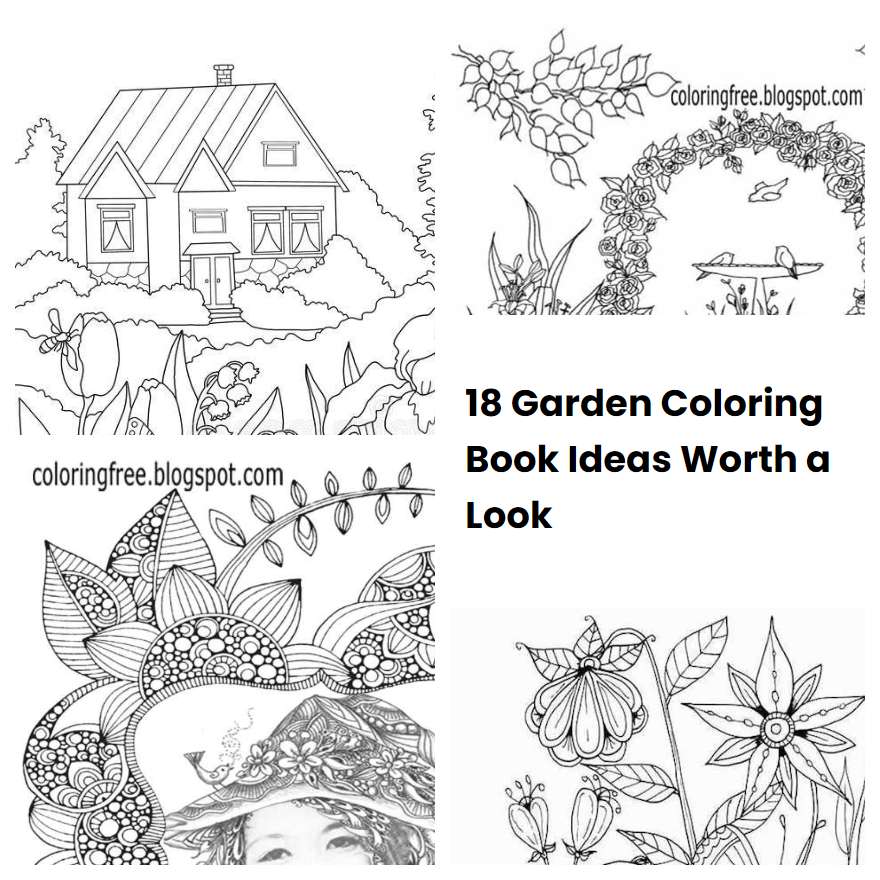 18 Garden Coloring Book Ideas Worth a Look SharonSable