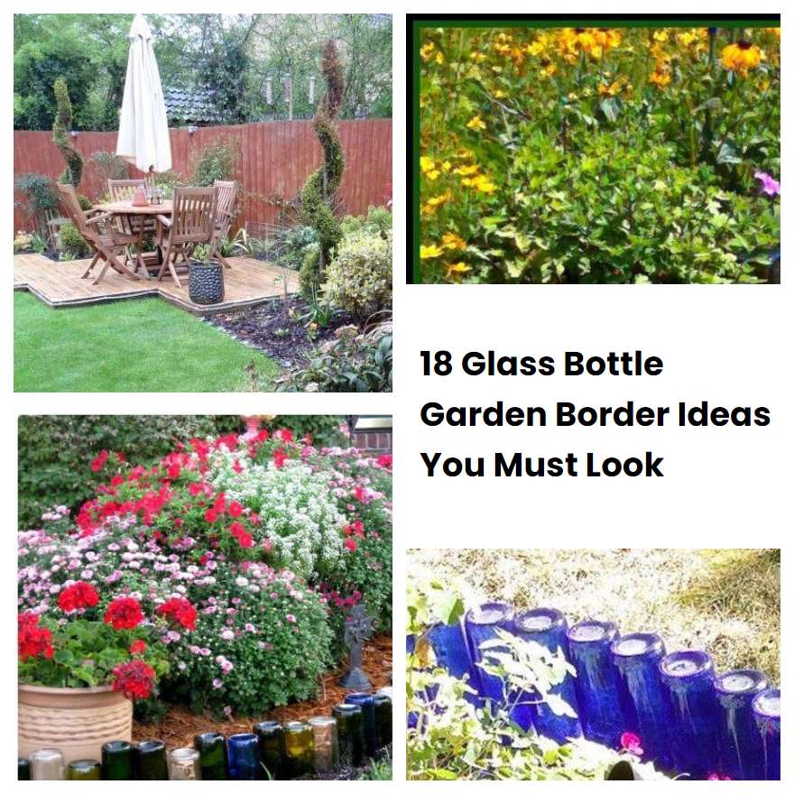 18 Glass Bottle Garden Border Ideas You Must Look
