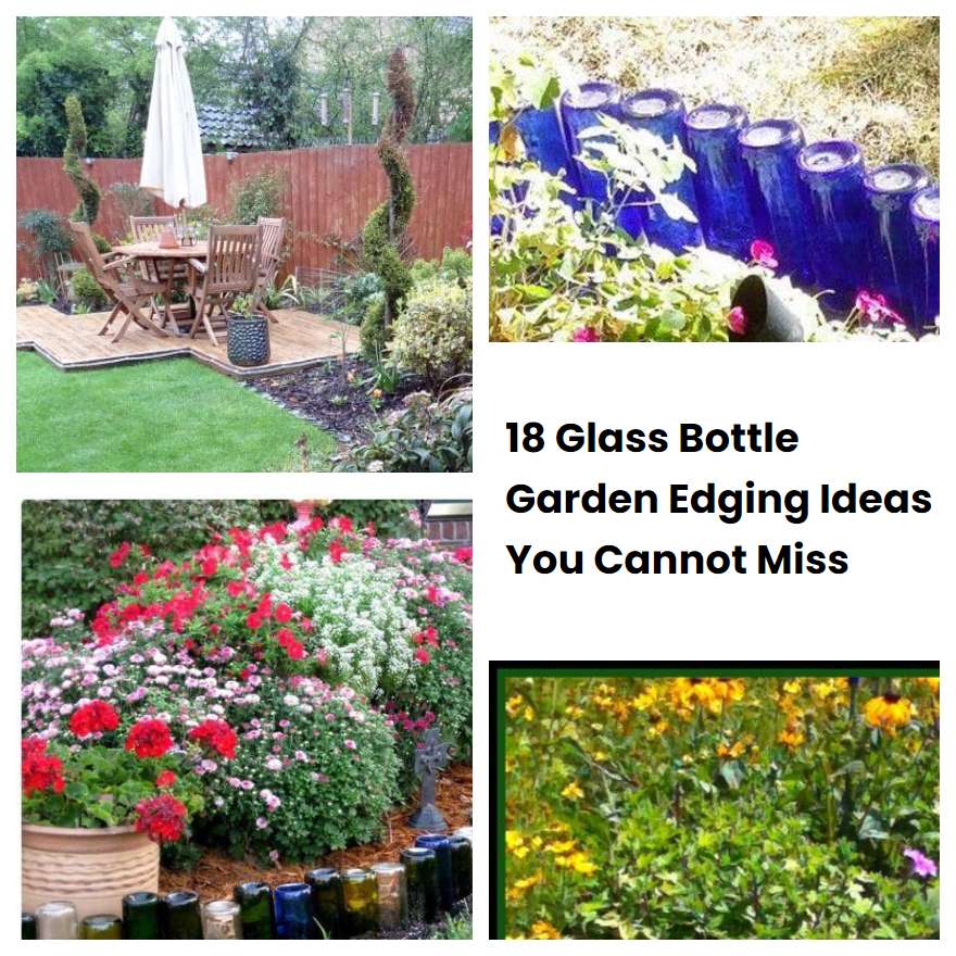 18 Glass Bottle Garden Edging Ideas You Cannot Miss SharonSable