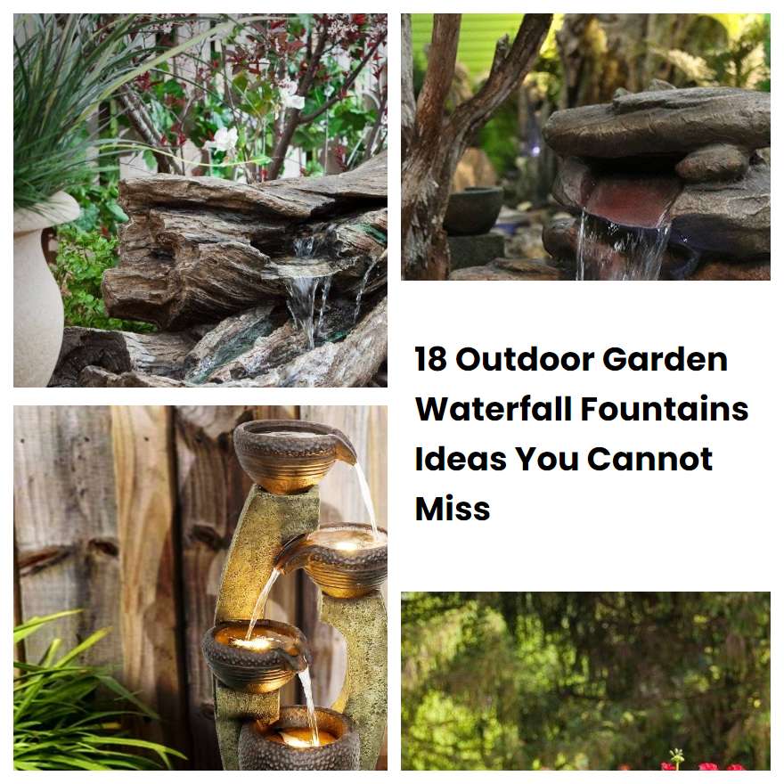 18 Outdoor Garden Waterfall Fountains Ideas You Cannot Miss