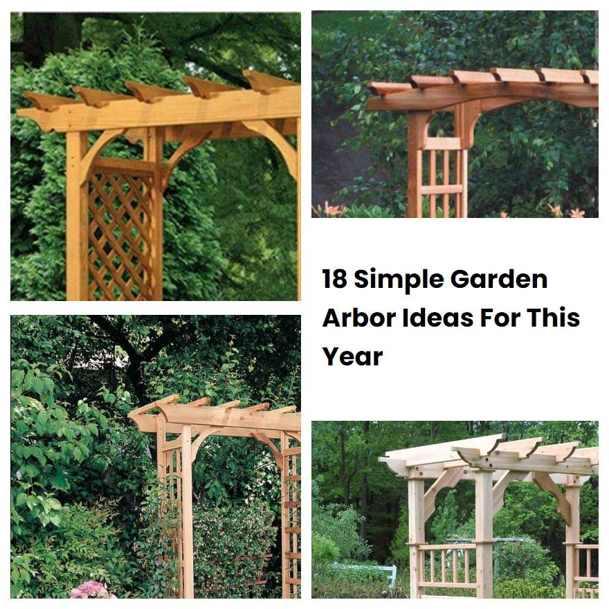18 Simple Garden Arbor Ideas For This Year SharonSable