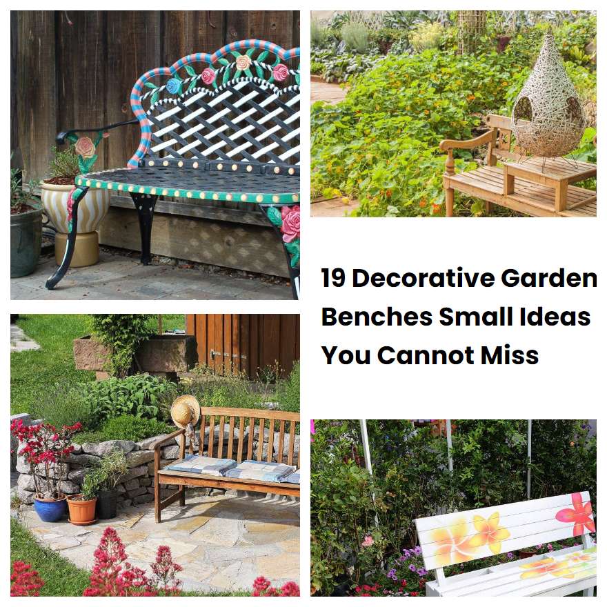 19 Decorative Garden Benches Small Ideas You Cannot Miss