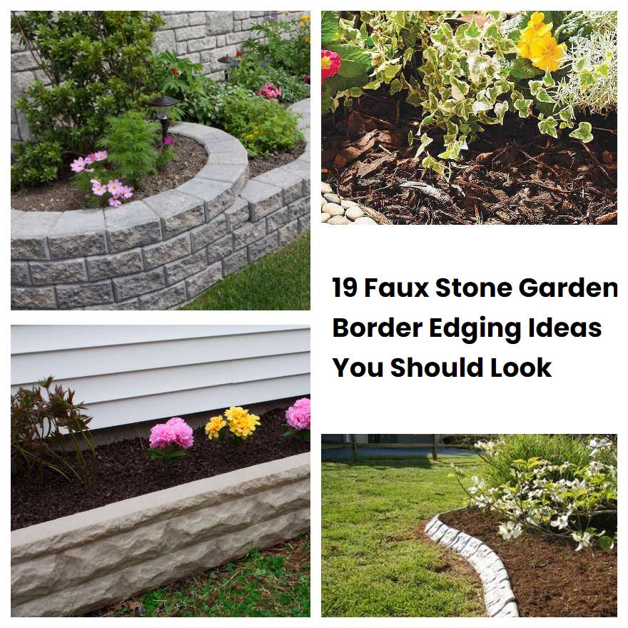 19 Faux Stone Garden Border Edging Ideas You Should Look SharonSable