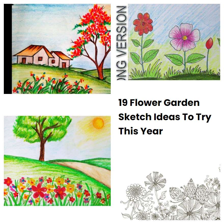 19 Flower Garden Sketch Ideas To Try This Year SharonSable