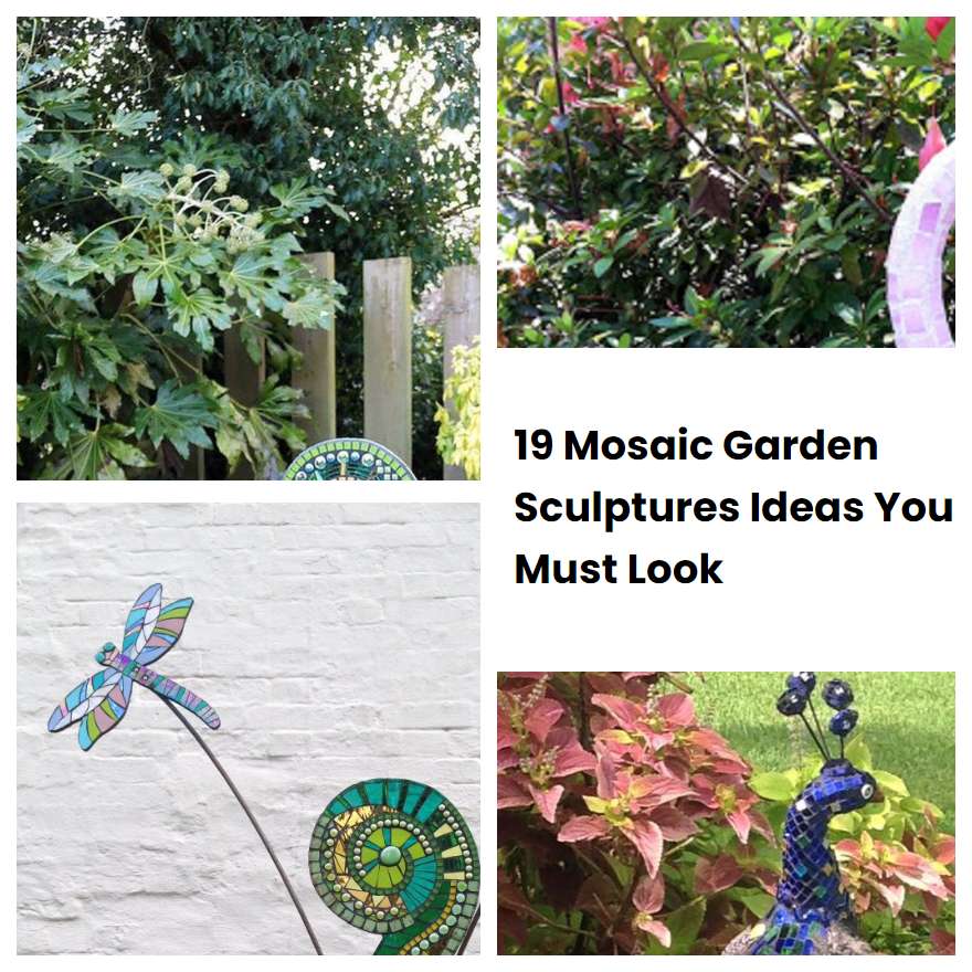 19 Mosaic Garden Sculptures Ideas You Must Look
