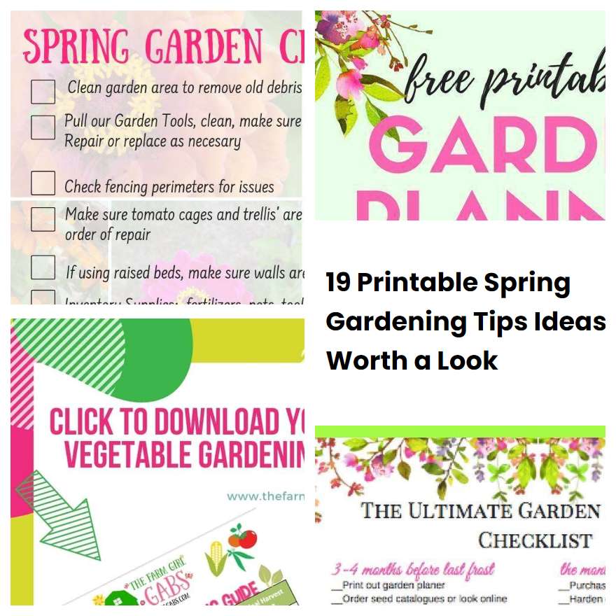 19 Printable Spring Gardening Tips Ideas Worth a Look | SharonSable