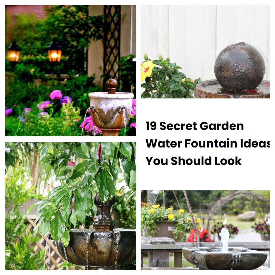19 Secret Garden Water Fountain Ideas You Should Look