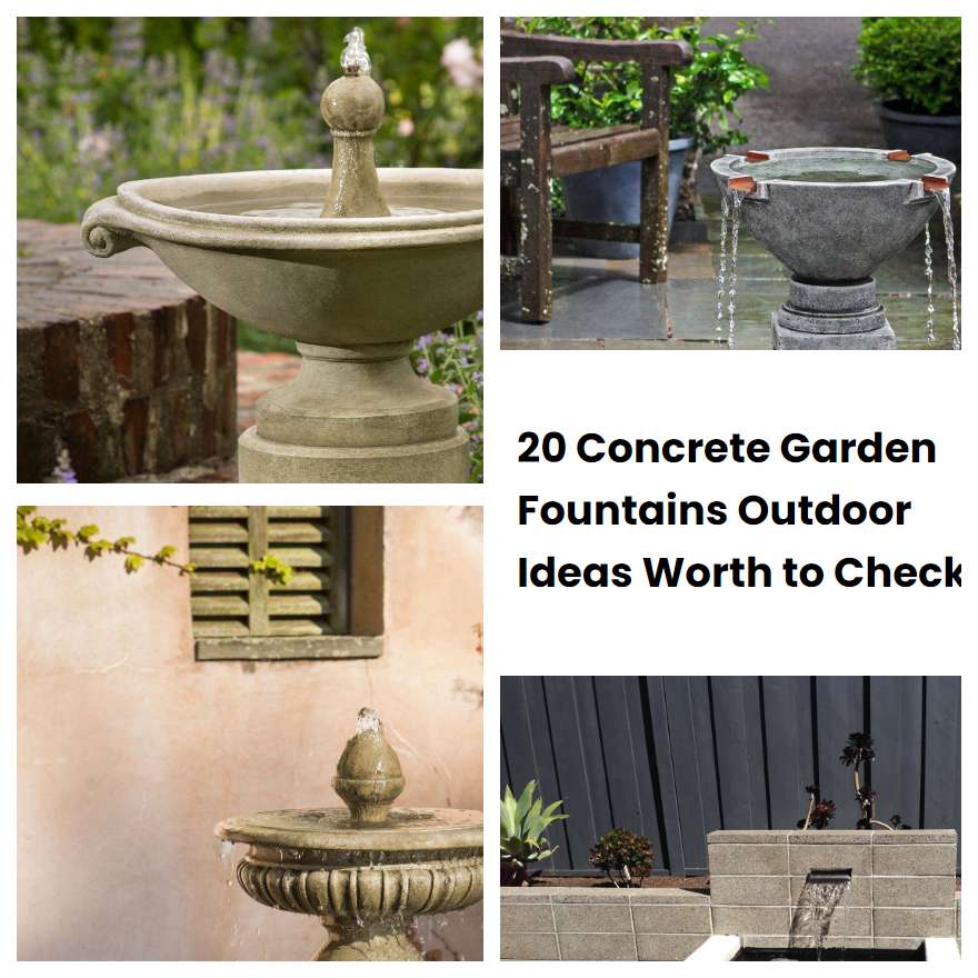 20 Concrete Garden Fountains Outdoor Ideas Worth to Check SharonSable