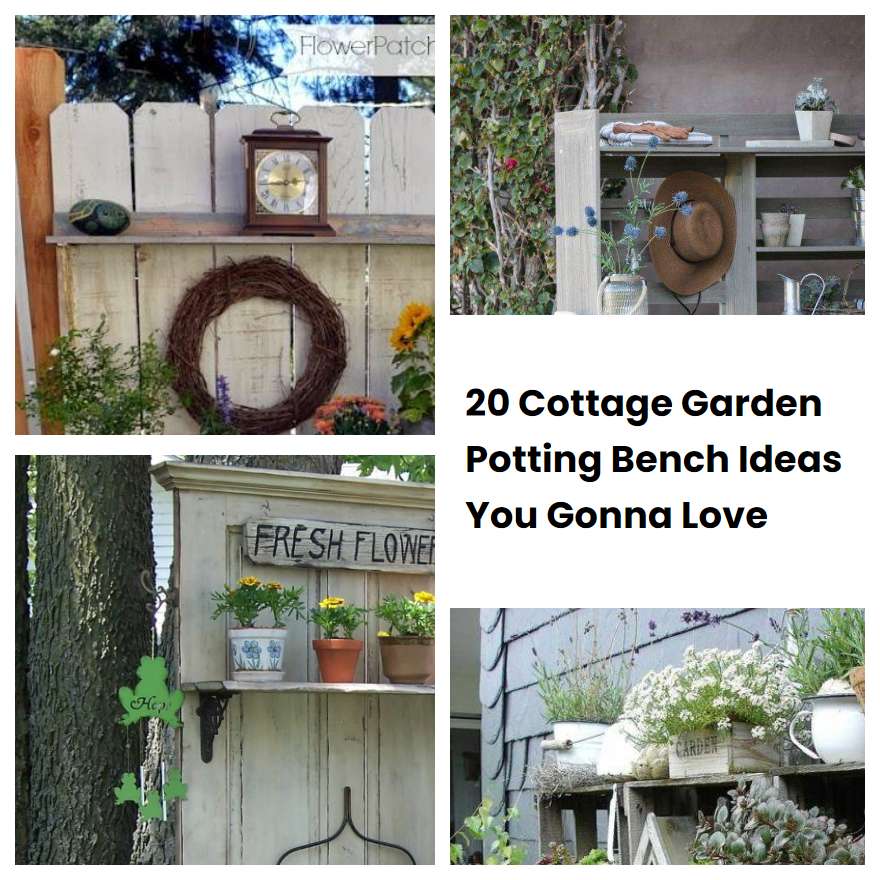 20 Cottage Garden Potting Bench Ideas You Gonna Love