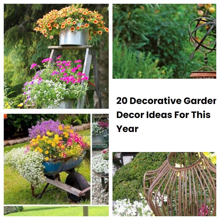 20 Decorative Garden Decor Ideas For This Year SharonSable