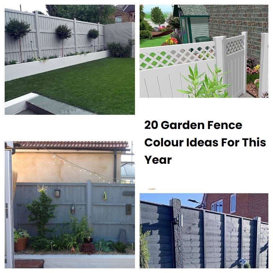 20 Garden Fence Colour Ideas For This Year SharonSable