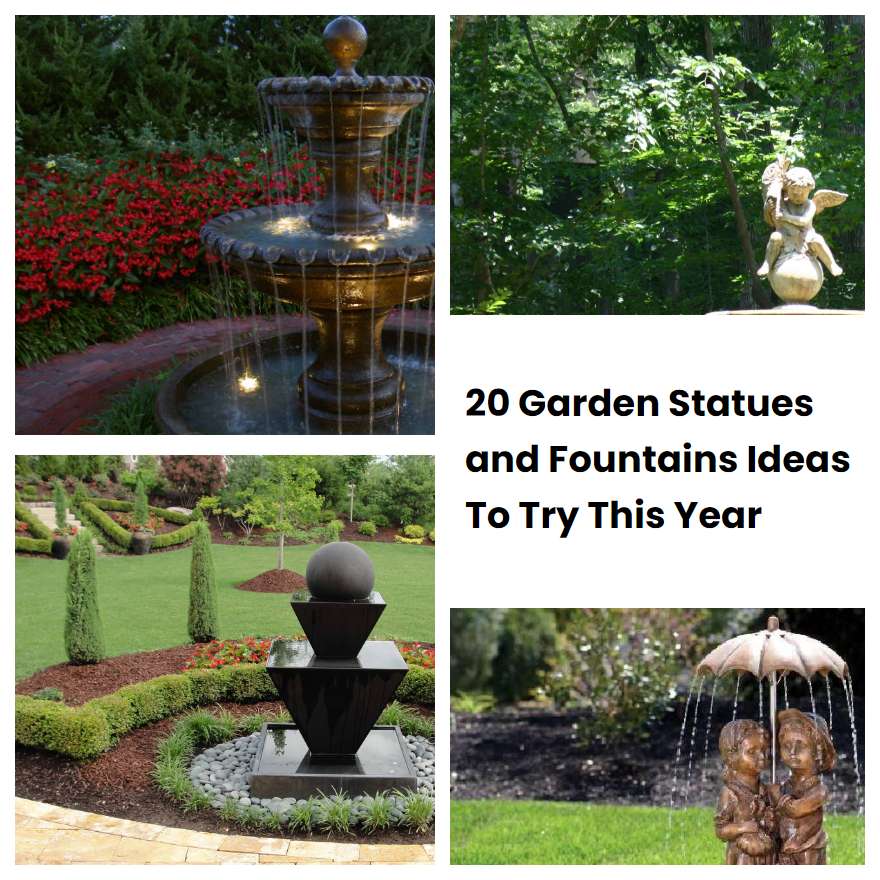 20 Garden Statues and Fountains Ideas To Try This Year SharonSable